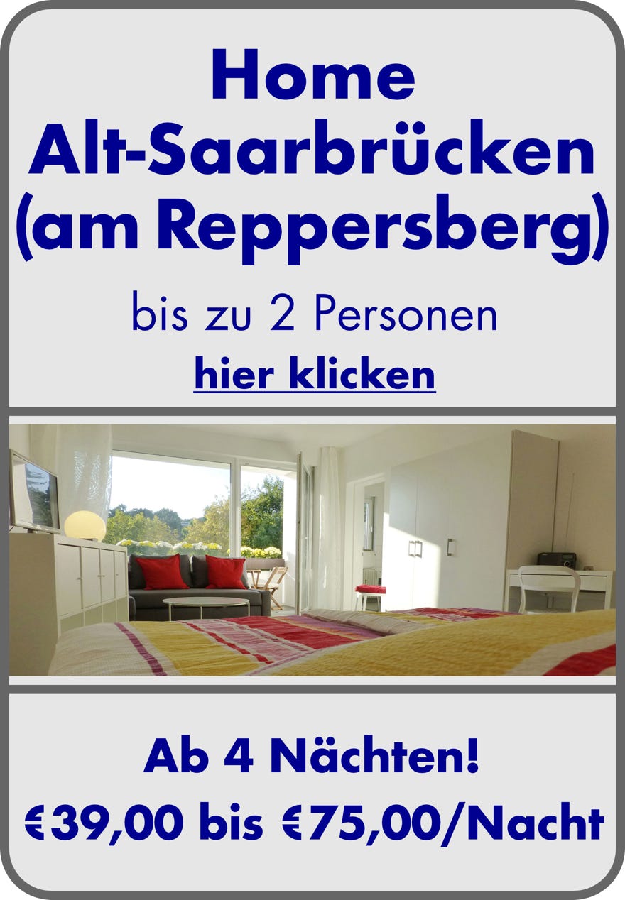 Klicken Sie hier um Fotos und weitere Informationen über die Ferienwohnung "Home Alt-Saarbrücken" zu erhalten. Die Ferienwohnung Home Saarbrücken Zentrum ist voll ausgestattet mit allem was einen Aufenthalt angenehm macht.