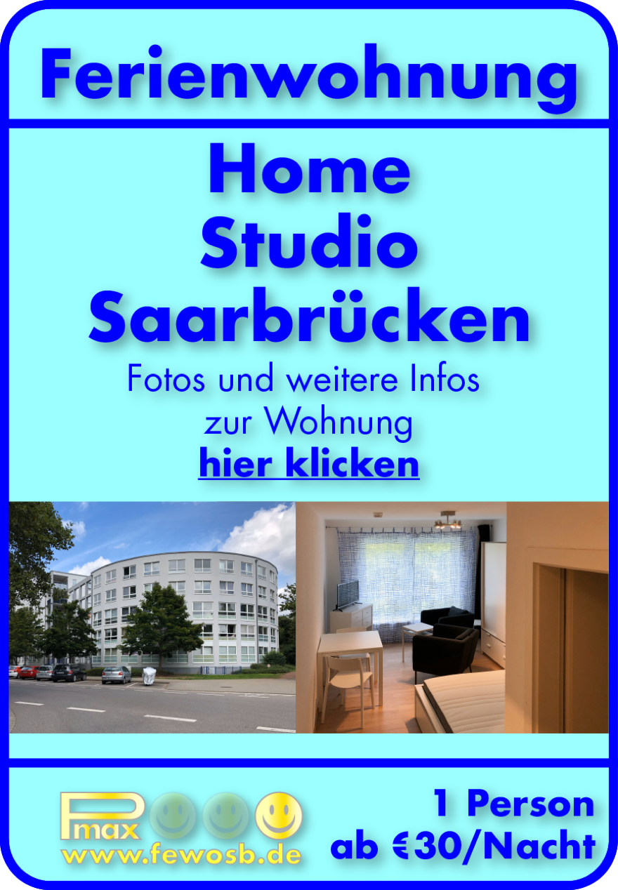 Klicken Sie hier um Fotos und weitere Informationen über die Ferienwohnung "Home Saarbrücken" zu erhalten. Die Ferienwohnung Home Saarbrücken Zentrum ist voll ausgestattet mit allem was einen Aufenthalt angenehm macht.